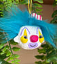 Spun Cotton Clown Hanger in Blue - Image 4
