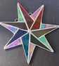 Stained glass 7-point rainbow star - Image 3