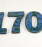 8 inches large House Numbers House Tiles door numbers Ceramic house Address - Image 4
