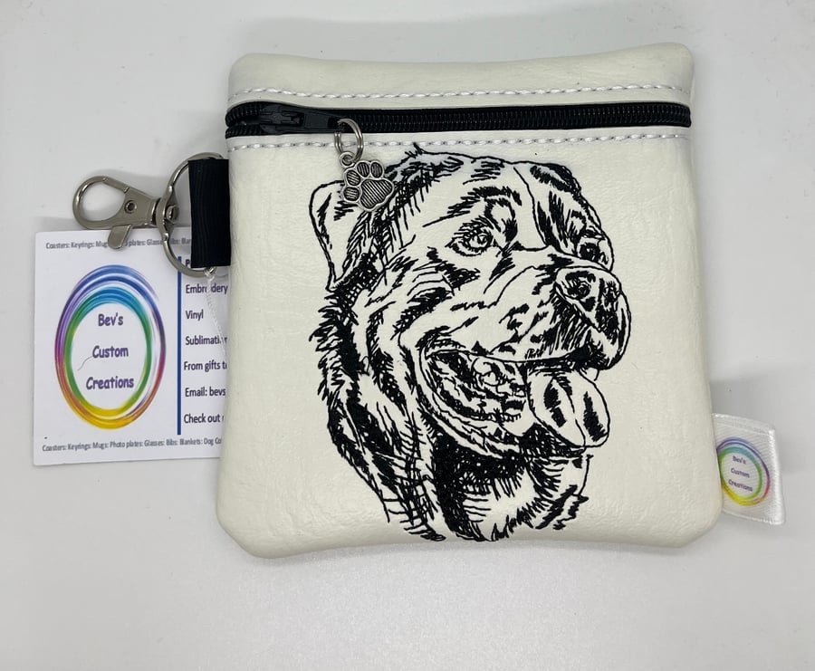 Rottweiler Embroidered small bag