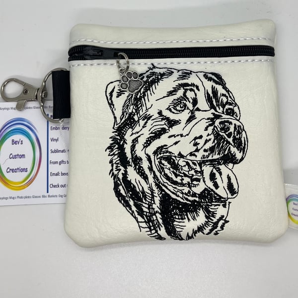 Rottweiler Embroidered small bag