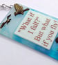 Handmade Fused Glass What If I Fall What If You Fly Hanging Picture Suncatcher  - Image 5