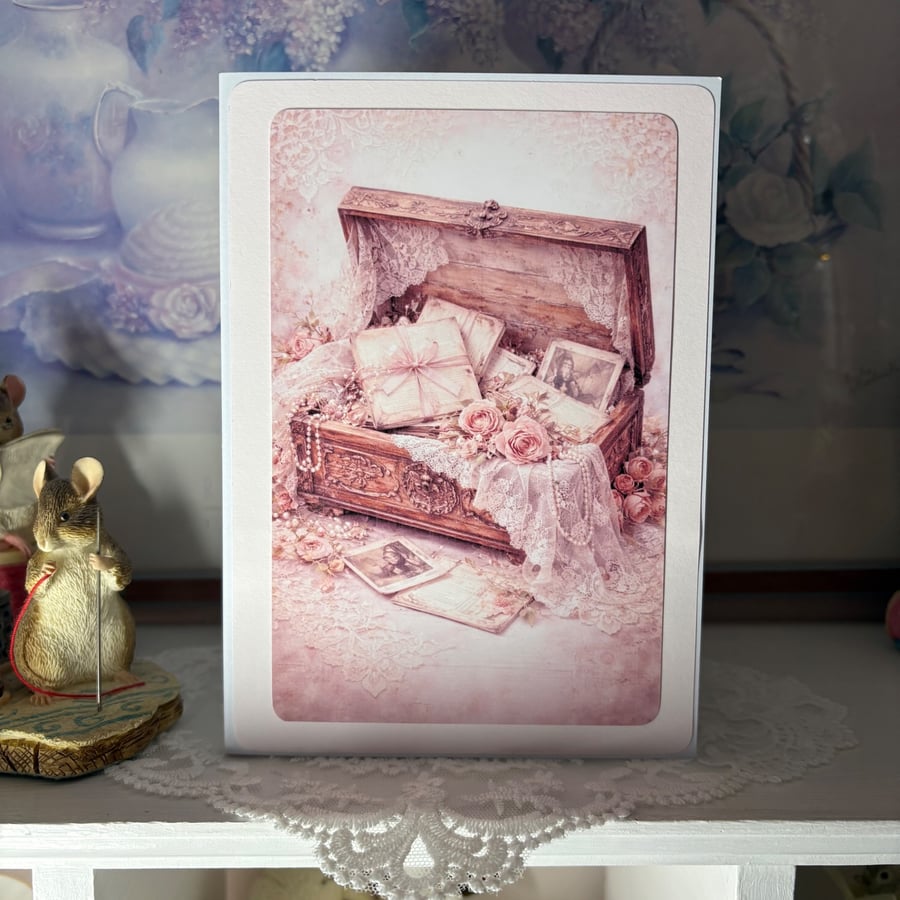 Greeting Card - Blush Heirloom B - C278