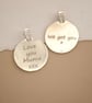 Partridge In A Pear Tree Coin Necklace Deep Engraved Recycled Sterling Silver Ch - Image 4