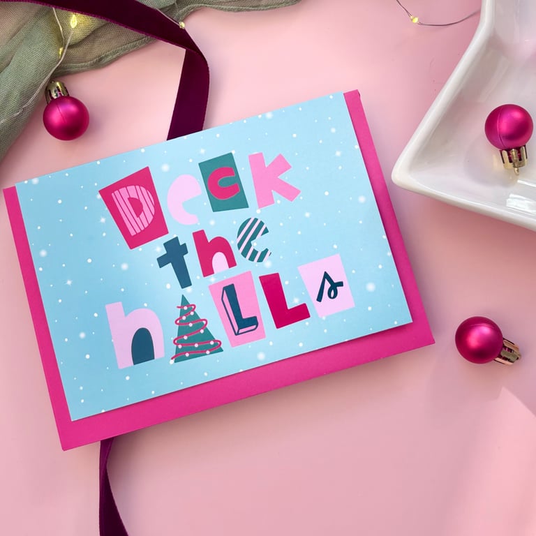 Deck The Halls Christmas Card