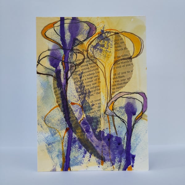 Art Card 5 x 7" Original Painting 'Tears' Series  