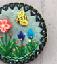 Hand Embroidered Buzzing Bee Brooch - Image 2