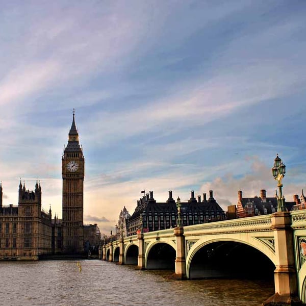 Big Ben Queen Elizabeth Tower Westminster Bridge Photograph Print