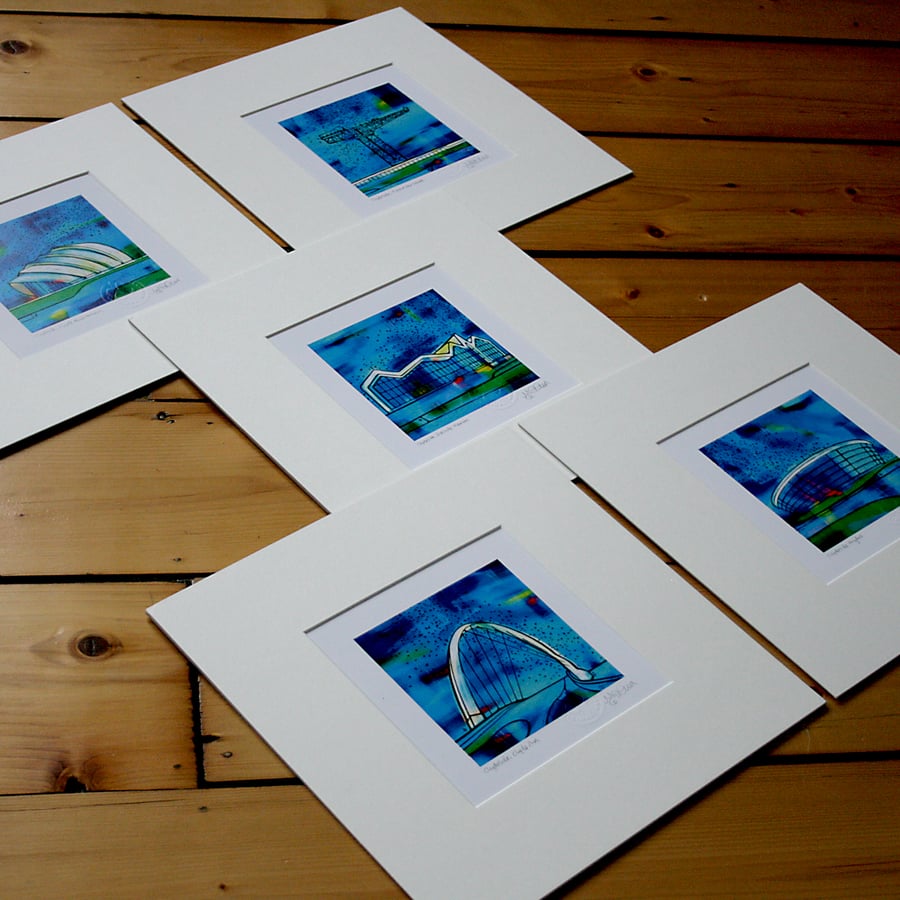 Clydeside Series, mounted. Set of five.