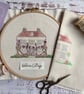 Wisteria Cottage Hand embroidery Panel Only