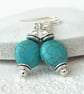Turquoise coin earrings - Image 2