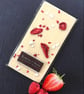 3 x VERY BERRY White chocolate Bars with strawberries, raspberries and meringue 