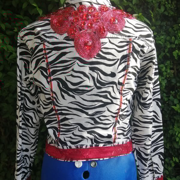 Zebra Denim Jacket