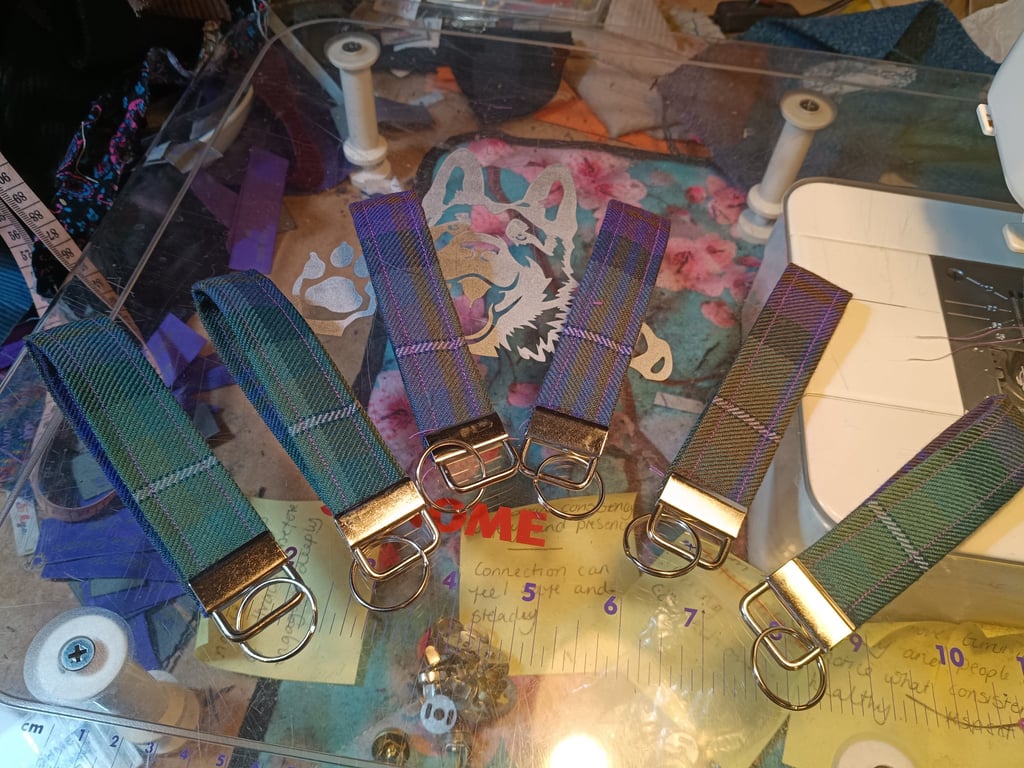 Isle of Skye tartan keychain