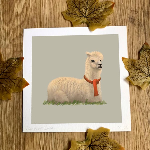 Llama Art Print