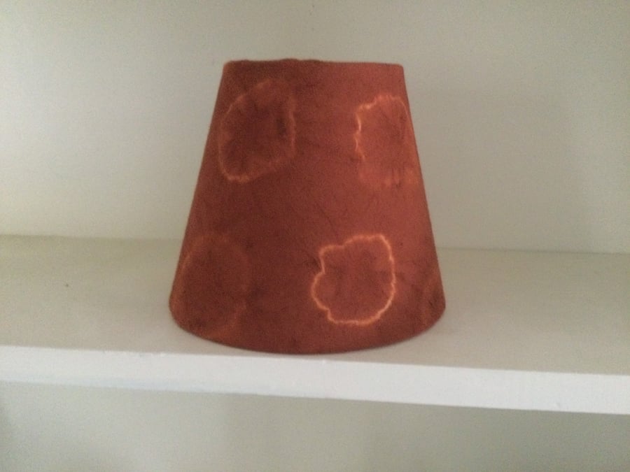 Small empire ,Shibori dyed lampshade.