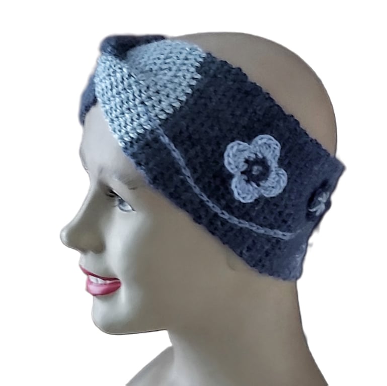 Women's headband.  Ear warmer.  Twisted headband. Free UK first class postage. 