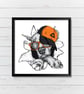 Pitbull print, pitbull poster, cool pitbull in a cap, gift for pitbull lovers - Image 4