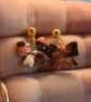 Bow Stud Dangle Earrings - Image 4
