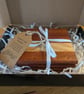 Handmade wooden coasters. Sapele & Ash, gift boxed.  - Image 1