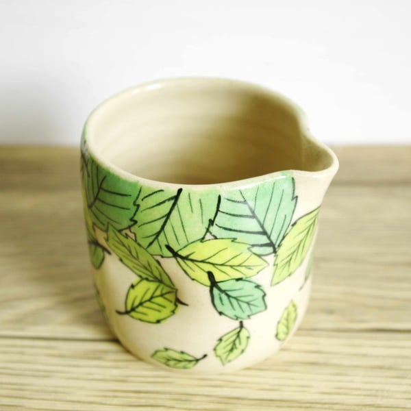 Small Jug - Green Beech Leaves