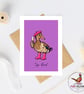Top Bird Duck Greetings Card - Funny Friendship Card - Pheasant card -  - Image 4