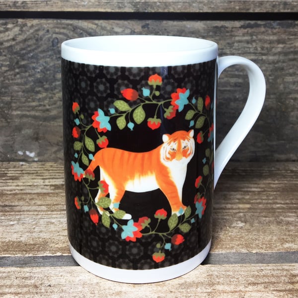 TIGER TIGER Bone China Mug - Original artwork Sophie Tilston
