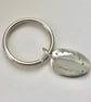 Sterling Silver Ormer Shell Charm with Steel Keyring - Image 2