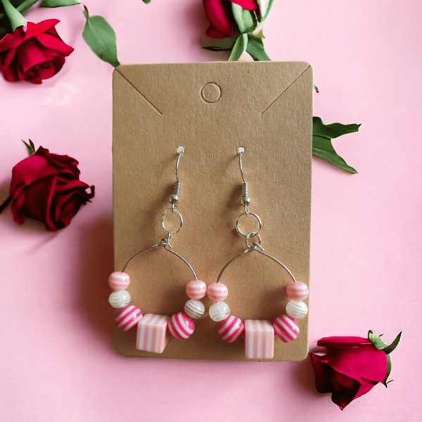 Handmade hooped earrings