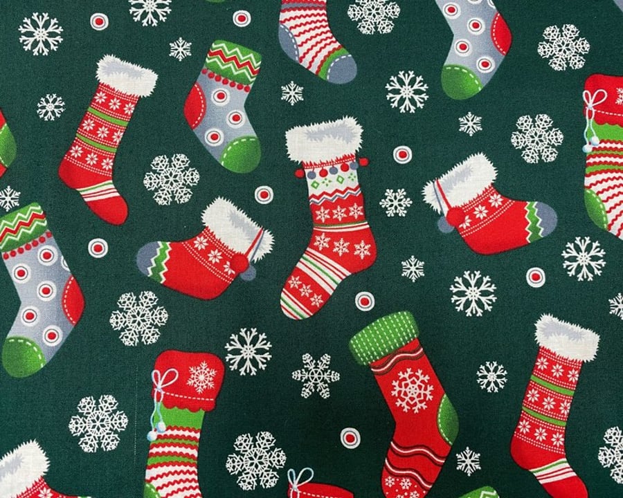 SALE Christmas Stocking Fabric