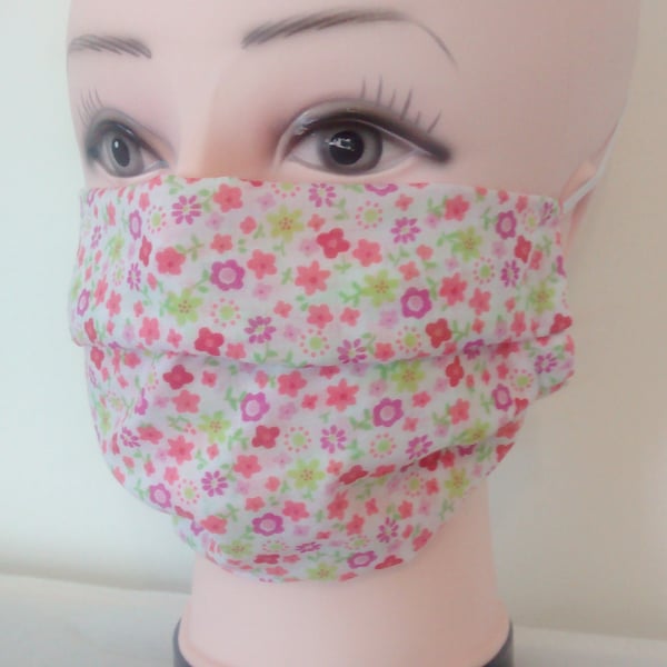 Handmade 2 layers reusable  adult face mask.