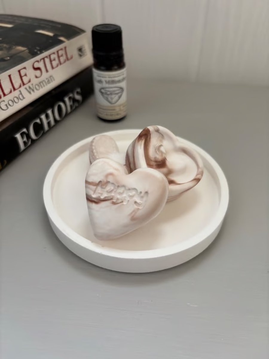 Essential Oil Diffuser Hearts Set of 3 Eco Friendly Aroma Stones