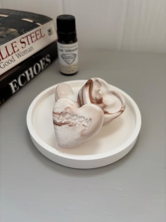 Essential Oil Diffuser Hearts Set of 3 Eco Friendly Aroma Stones