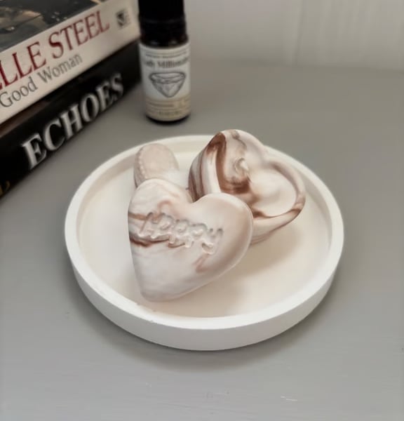 Essential Oil Diffuser Hearts Set of 3 Eco Friendly Aroma Stones