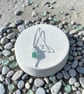 Sea Glass Sterling Silver Pendant Necklace 16" Gift Boxed - Image 2