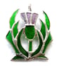 Scottish Thistle Stained Glass Suncatcher - Image 3
