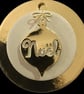 Handmade Gold Reindeer Christmas Ornament, Elegant Tree Decor - Image 8