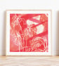 Garden Life 3 Square Art Print - Abstract Moments Collection - Image 6
