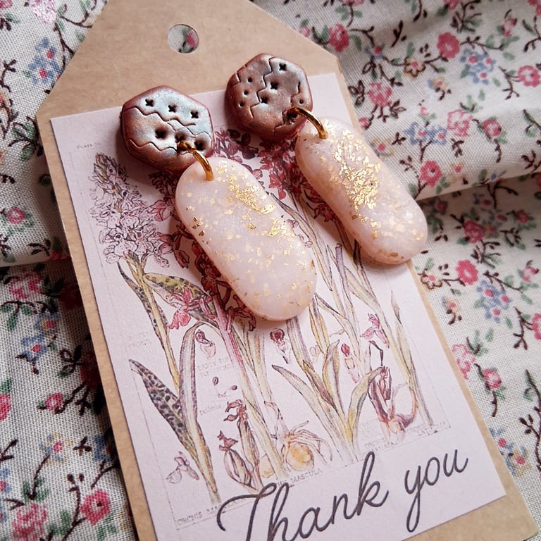 CLEARANCE! polymer clay earrings handmade- reduced-no 37