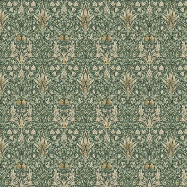 200 x 135cm  William Morris  Tablecloth.   RECTANGLE  Snakehead Green