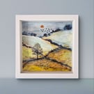 "Winter wonderland" is a landscape painting 