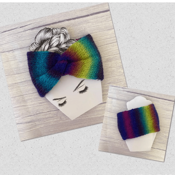 Lightweight Machine Knit Twisted Headwrap
