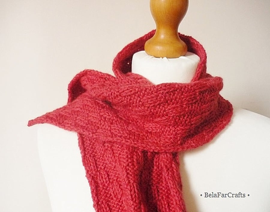 Girls' alpaca wool scarf - Eco friendly gift for kids - Unique neck warmer