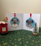 Pug bauble- starry - Image 1