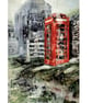 Framed  Painting K6 Phone Box Portwrinkle Cornwall Original Mixed Media