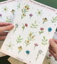 Wildflower Sticker Sheet - Eco Friendly Stickers  - Image 5