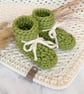 Tootsie Booties 100% Wool Apple Green - Image 2