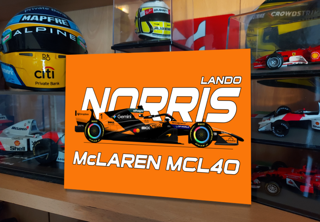 Lando Norris 2026 Oscar Piastri McLaren MCL40 F1 Metal Sign F1 Gift