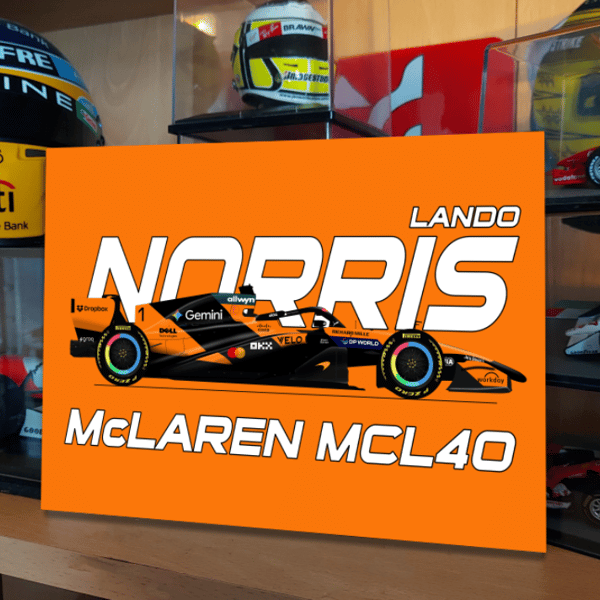 Lando Norris 2026 Oscar Piastri McLaren MCL40 F1 Metal Sign F1 Gift
