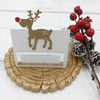 Christmas place settings. 10 luxury Christmas place cards. Rudolph place cards.